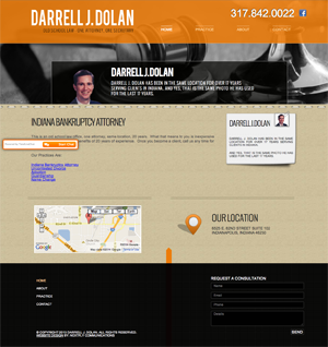 Indianapolis Law Firm Website Design for Darrell Dolan