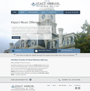 Indianapolis Law Firm Website Design for Stacy Ambler